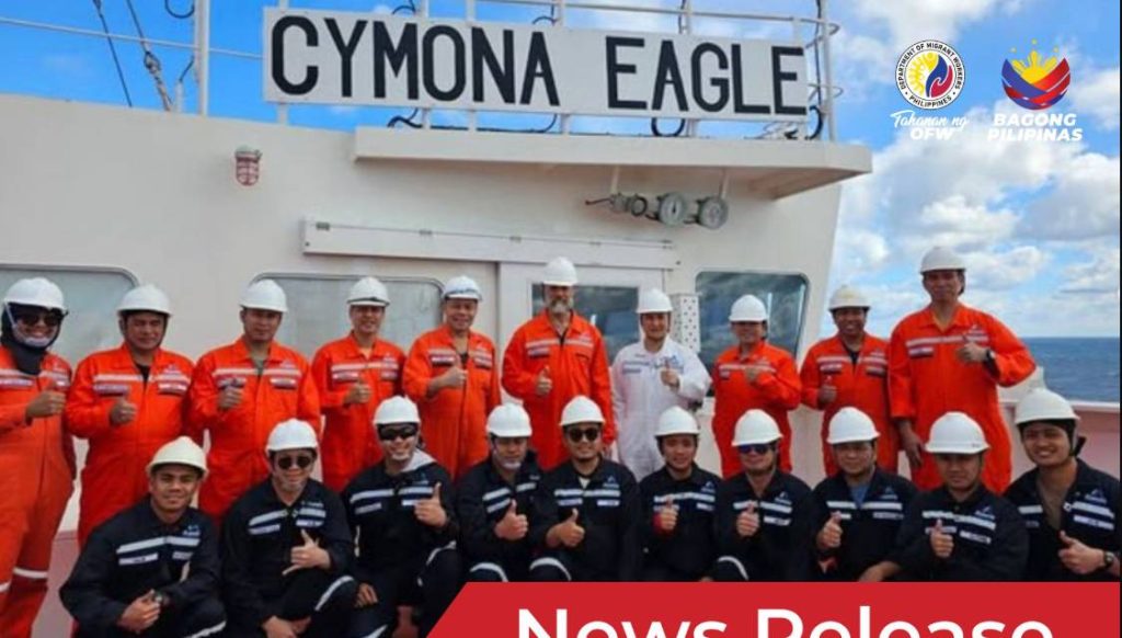 cymona eagle 19 filipino crew rescue finnish rower