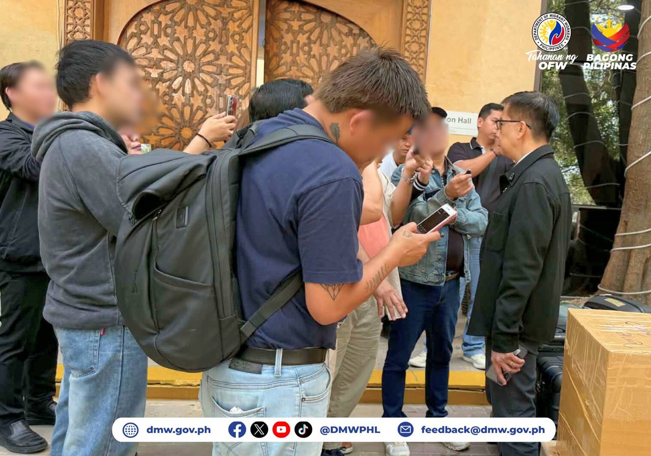 filipino repatriation from MWO office in Dubai